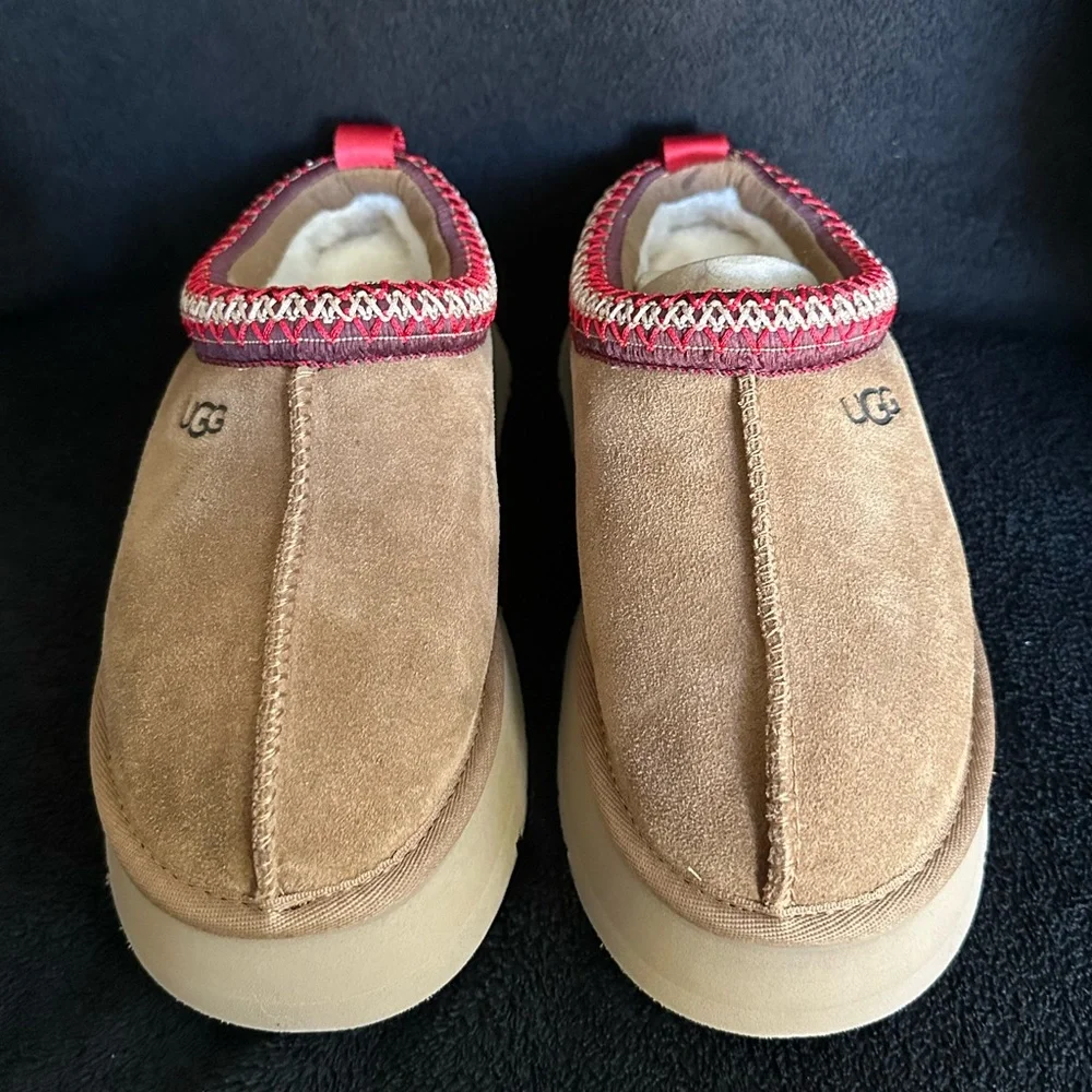 Ugg Chestnut Tazz Tasman Platform Slippers - Picture 6 of 7